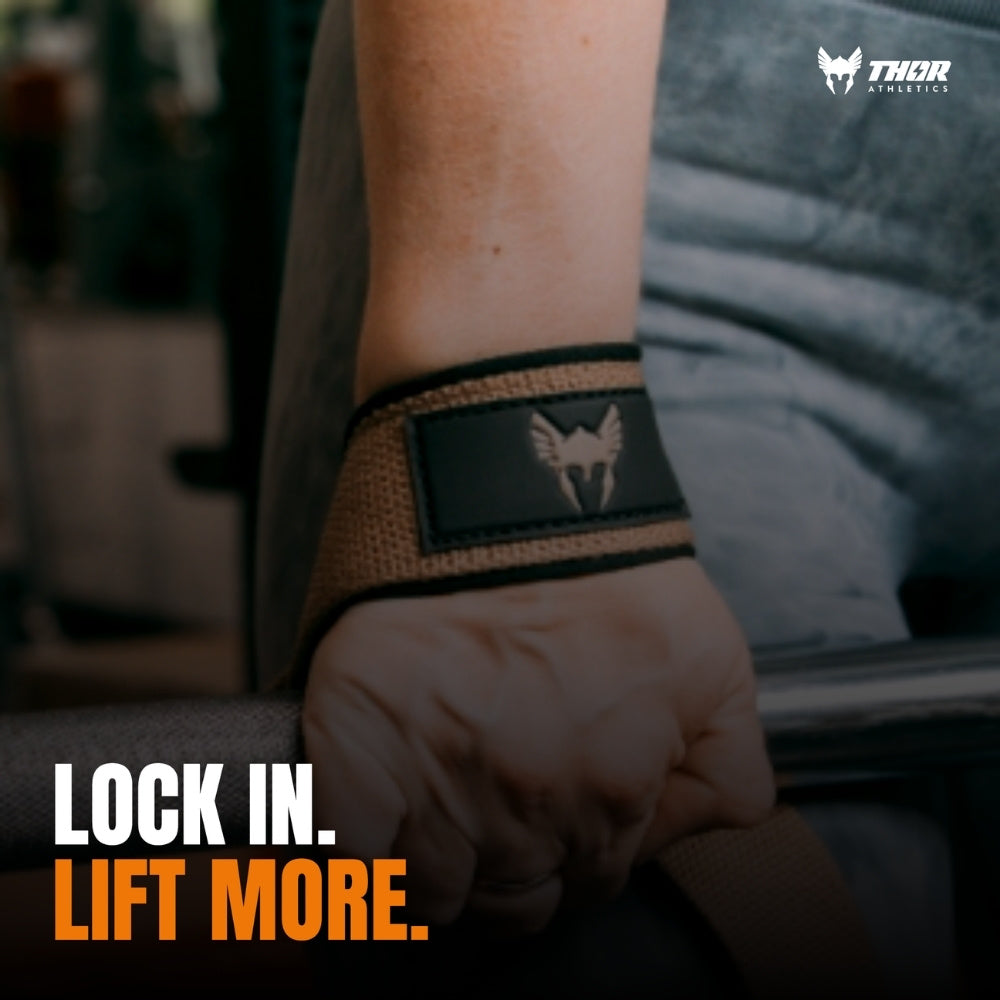 Beste Lifting Straps met Extra Grip | Camel