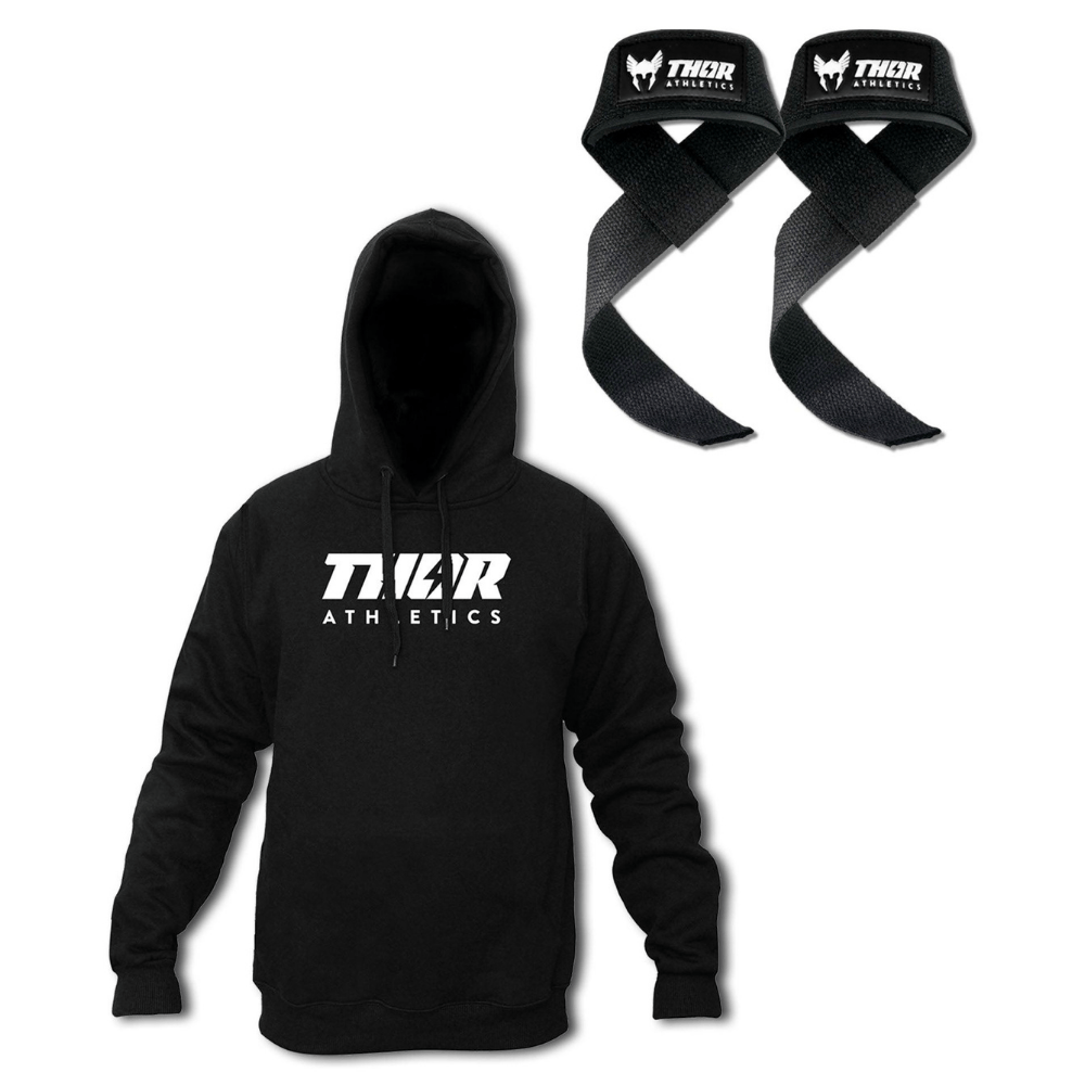 Hoodie + #1 Lifting Straps | Bundel met korting | Thor Athletics