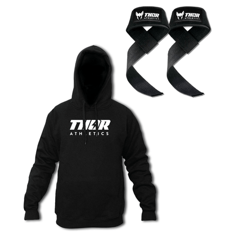 Hoodie + #1 Lifting Straps | Bundel met korting | Thor Athletics