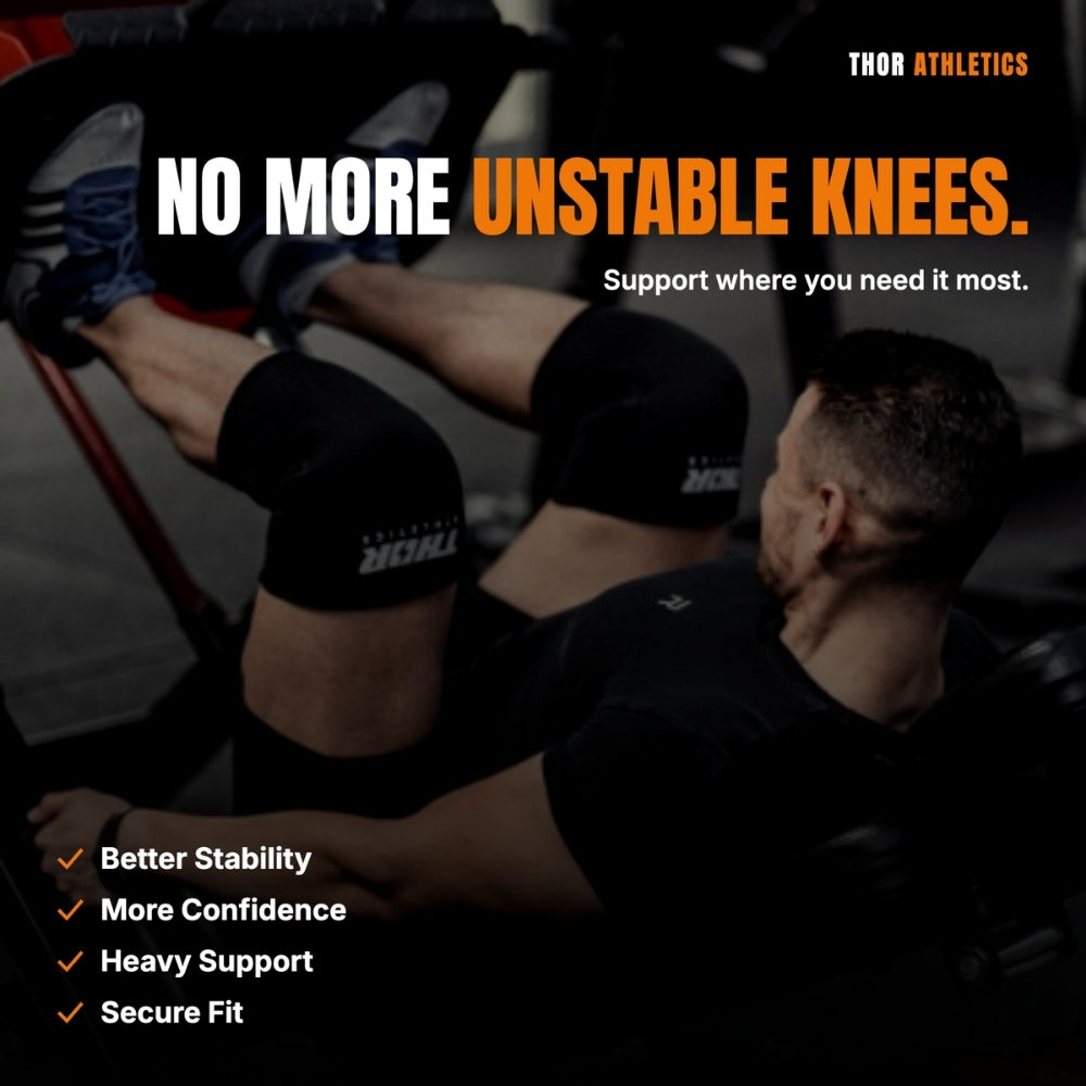 Knee Sleeves 7mm | Zwart | Powerlifting & Fitness