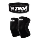Lifting Belt 10mm + Knee Sleeves 7mm | Zwart | Pakket | Thor Athletics