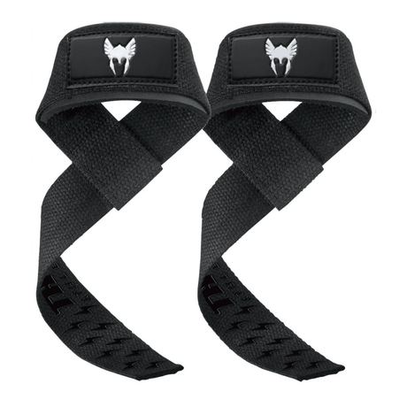 Beste Lifting Straps met Extra Grip | Zwart op Zwart | Thor Athletics