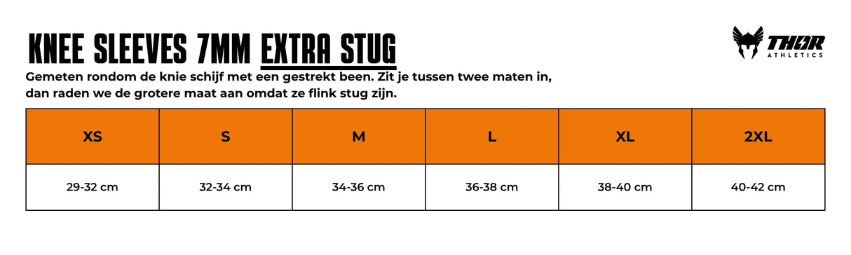 Manchons de genou 7mm | Extra rigide | Noir