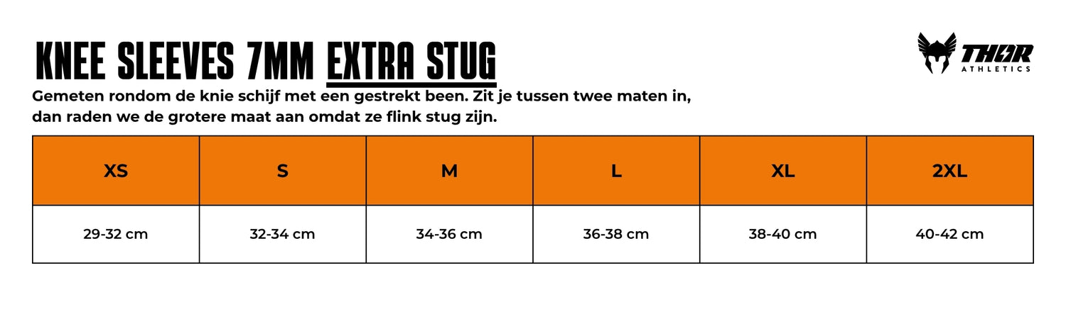 Manchons de genou 7mm | Extra rigide | Noir