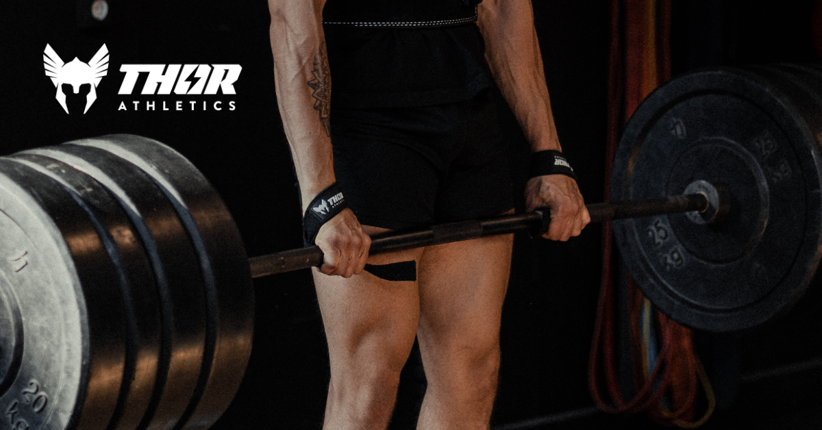 Sangles De Levage Wraps Poignet Thor Athletics (60 Cm) - Set Musculation Ebook Offert