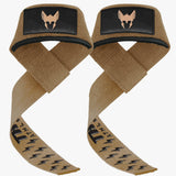 thor athletics lifting straps camel met zwarte extra grip mock-up
